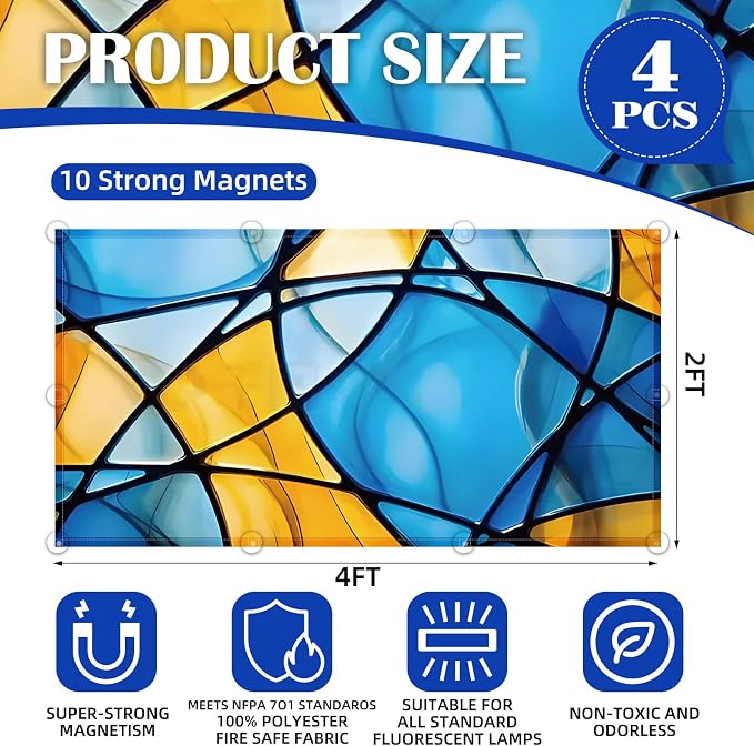 ANGSYLTH 4 Pcs Fluorescent Light Covers - Image 2