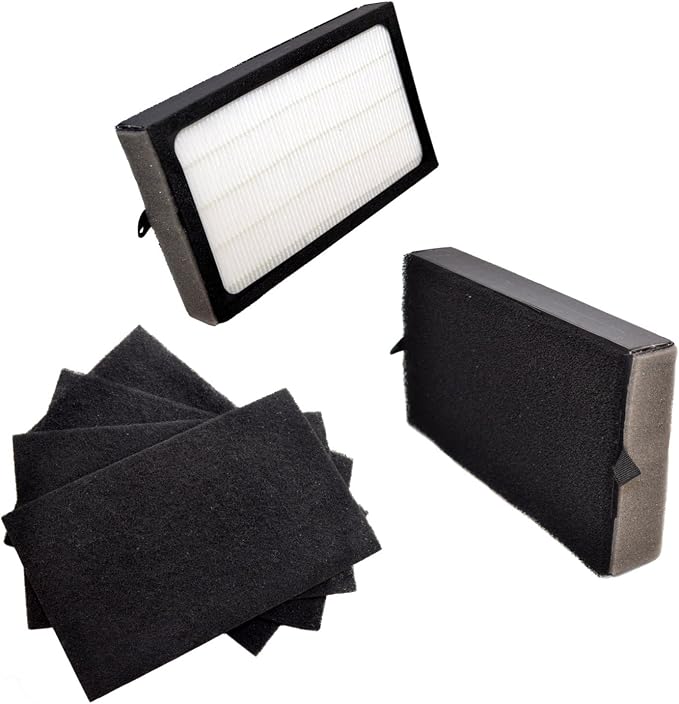 HQRP Filter Kit: 2 pcs Filter E & 4-Pack Carbon Filters compatible by HQRP