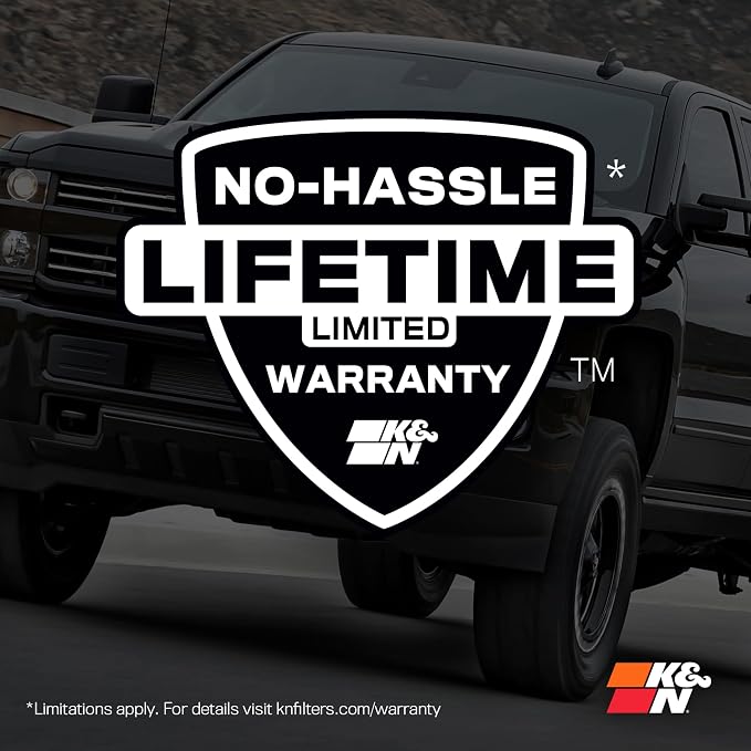 K&N High-Flow Original Lifetime Engine Air Filter: Increase Power: Premium - Image 8