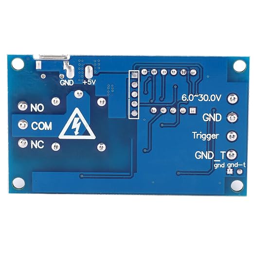 Fafeicy Relay Module, Delay Cycle Timing Circuit Switch, LCD Display, Micro USB - Image 9