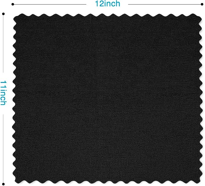Orighty Black Microfiber Cleaning Cloth, 24 Pack Highly Absorbent Cleaning Rags - Image 6