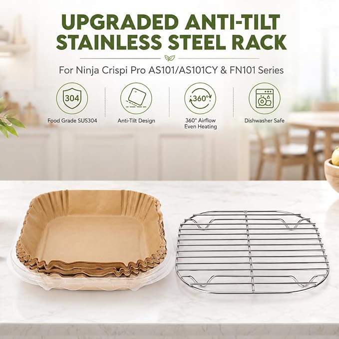 Crisper Rack for Ninja Crispi Air Fryer Accessories FN101ST and Crispi Pro - Image 8