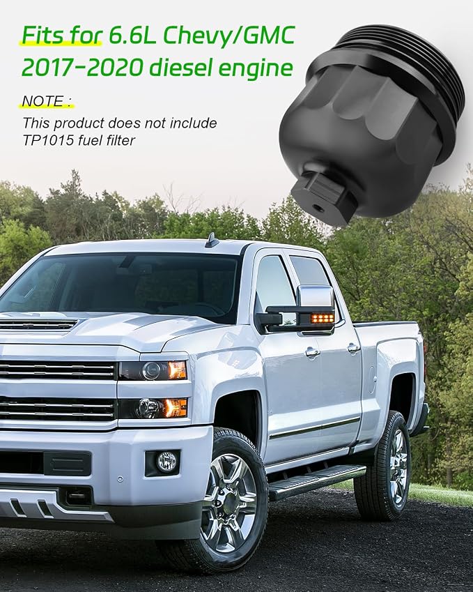 Fuel Filter Housing Cap Fit for GM Duramax 6.6L L5P 2017-2020，Fit for Cruze - Image 2
