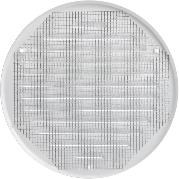 White Metal 6'' Inch Round Ventilation Grille - Image 3
