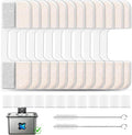 12PK Cat Fountain Filter for FN-W17 | 12 filters + 12 sponges + 2 brushes. by Unknown