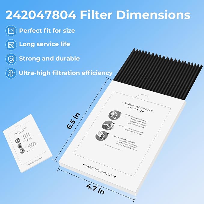 Funmit Refrigerator Air Filter Replacement Compatible - Image 6