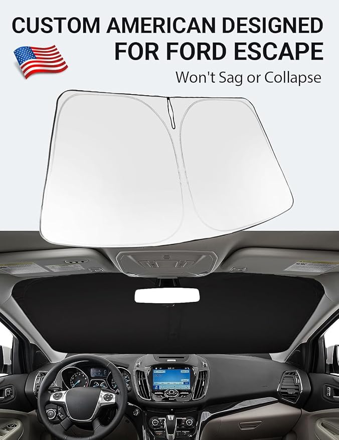 Proadsy 2026 Upgrade Windshield Sun Shade Custom Fit 2013-2019 Escape Foldable - Image 2