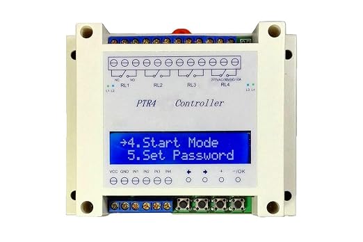 NOYITO 4-Channel Programmable Time Relay Controller 99-Step Multi-Channel by NOYITO