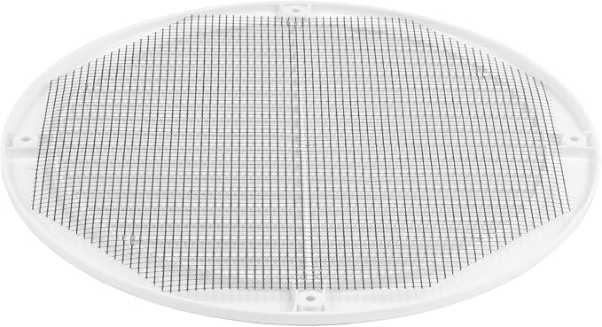 100-Pack 8" Round Air Vent Cover – White Plastic Soffit Air Vent Deflector - Image 9