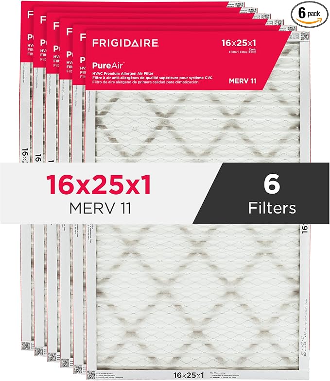Frigidaire PureAir® 16x25x1 MERV 11 Prem Allergen Electrostatic Pleated Air by Frigidaire