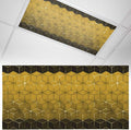 2x4 ft Fluorescent Light Cover for Ceiling Modern Yellow Gradient Geometric by Unknown