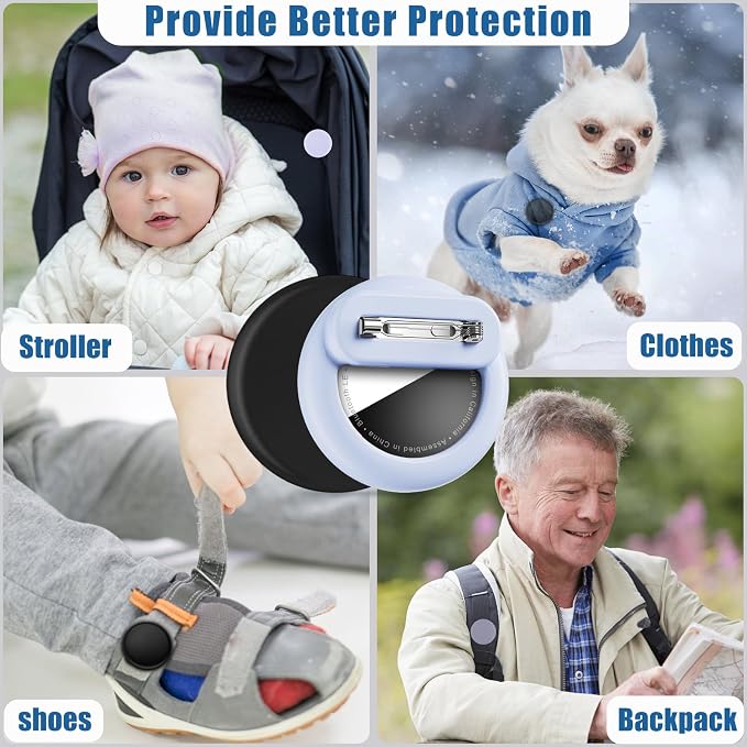 for AirTag Holder 8 Pack for Kids Hidden, Hidden Discreet Toddler Tracker - Image 4