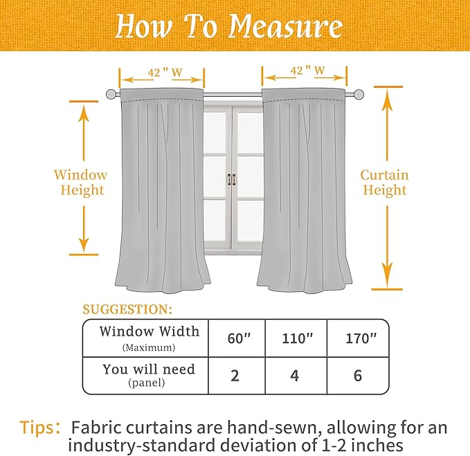LAMIT Light Beige Linen Semi Sheer Curtains 45 Inch for Bedroom, Light Filtering Neutral Privacy Window Curtains Boho Rod Pocket Living Room Decor Panels for Loft Room, 2 Panels, 42 x 45 Inch
