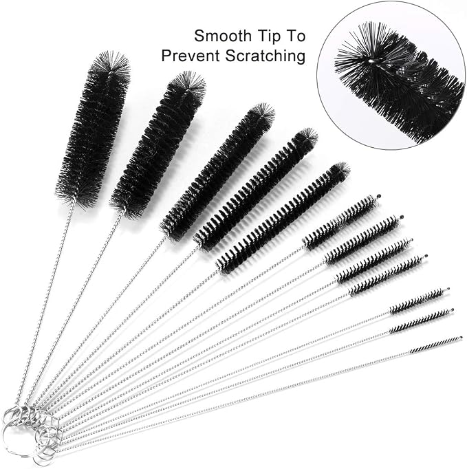 9.5 Inch Long Straw Cleaner Brush Set, 12 Pack Straw Pipe Cleaner Brush Set | - Image 4