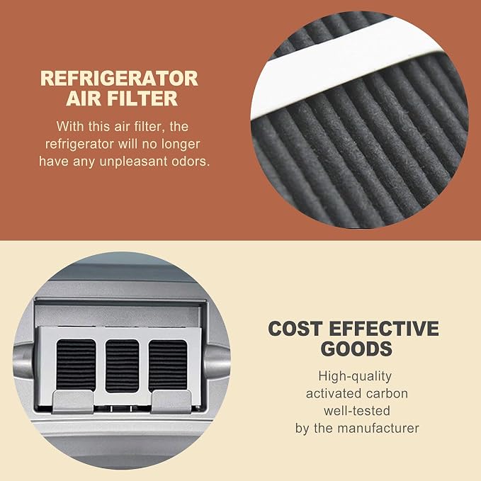 6 Pack Refrigerator Air Filter Replacement Compatible - Image 3