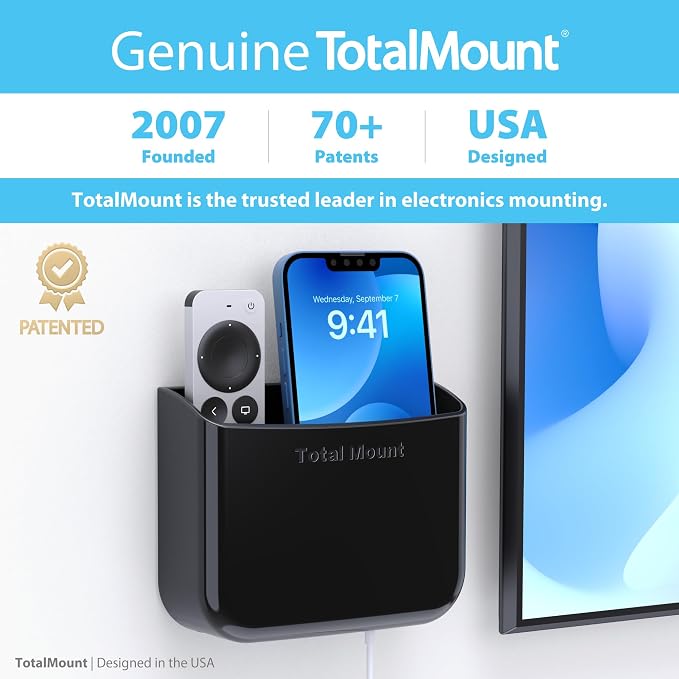 TotalMount Hole-Free Remote Holders – Eliminate Need to Drill Holes in Your Wall - Image 5