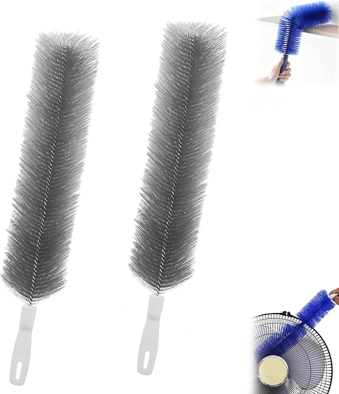 Bendable Microfiber Head, Reusable Dust Remover, Fan Cleaning Brush Washable by Unknown