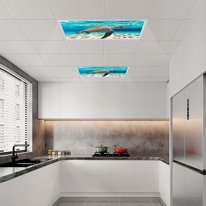 2 Pack Sea Turtle Fluorescent Light Cover - Image 6