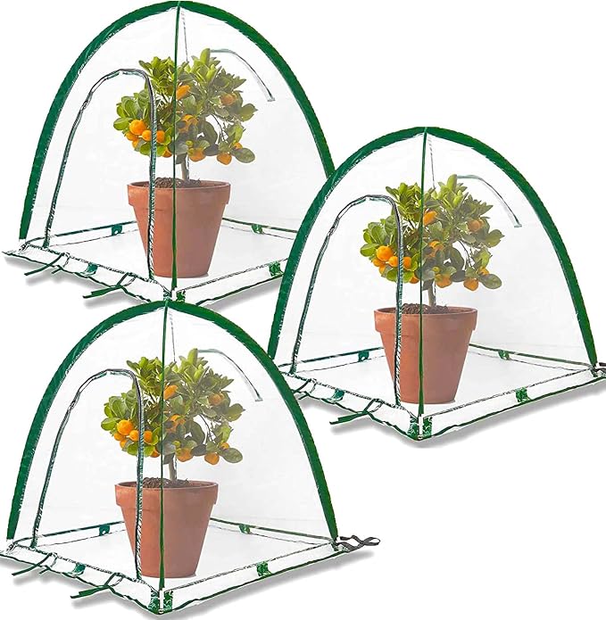 Porayhut Pop Up Greenhouse Cover Flower House, Mini Gardening Plant Sunshine - Image 7