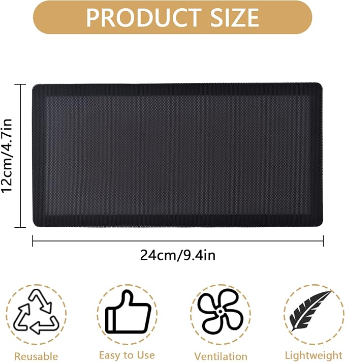 JEPELUS 4 Pack Floor Vent Covers, Magnetic Screen Mesh Floor Registers | - Image 2