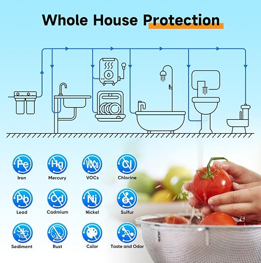 PUREPLUS 2-Stage Whole House Water Filtration System, Heavy Metals & Rust - Image 4