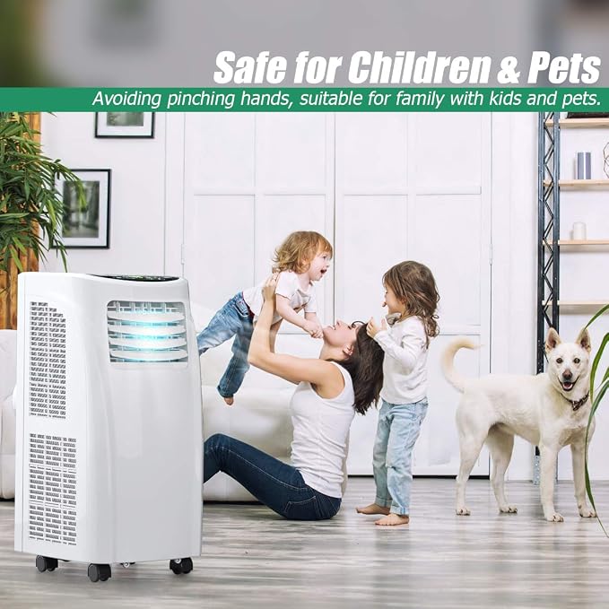 COSTWAY 8000 BTU Portable Air Conditioner, 3-in-1 Air Cooler w/Built-in - Image 6