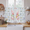 Easter Kitchen Curtains 54 Inch Long 2 Panel Set, Rod Pocket Window Curtains by Unknown