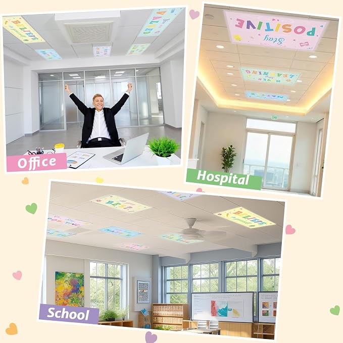 Wiooffen 6 Pcs Fluorescent Light Covers - Image 5