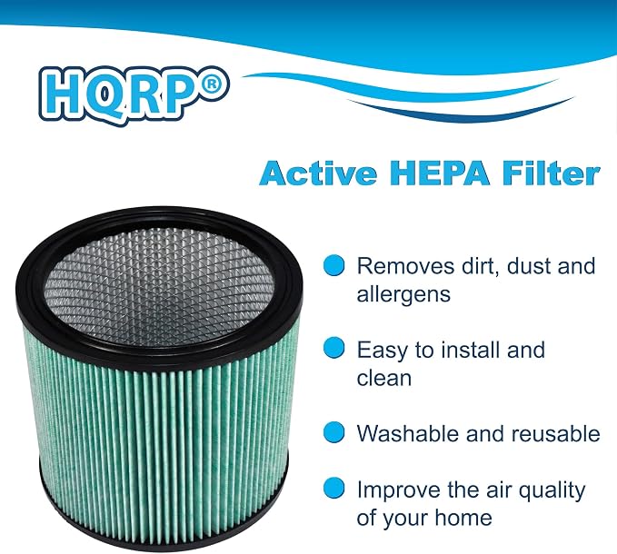 HQRP 2-Pack High Efficiency H14 HEPA Cartridge Filter compatible - Image 3