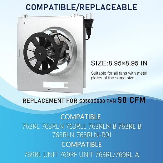 【Upgrade】 763RLN 50CFM Fan, Compatible - Image 2