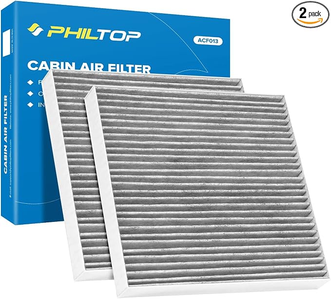 PHILTOP HEPA Cabin Air Filter w/Activated Carbon, Compatible by PHILTOP
