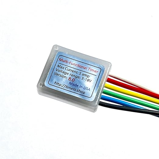Mini Timer Time Delay Relay .1 Sec to 400 days. 3V 12V 18V 5A. Power on or Off by Timers.Shop