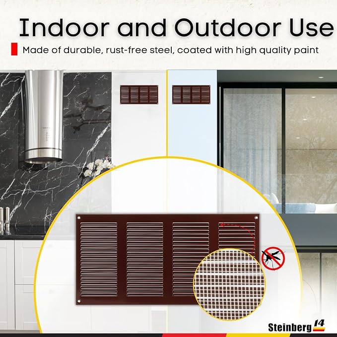 Steinberg14 Brown Vent Cover 14x6 - Image 6