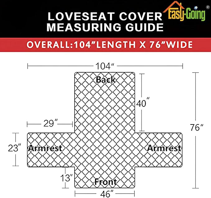 Easy-Going Reversible Loveseat Couch Cover for 2 Cushion Couch Sofa Cover for Dogs Water Resistant Furniture Protector with Foam Sticks Elastic Straps for Pet (Loveseat, Gray/Gray)