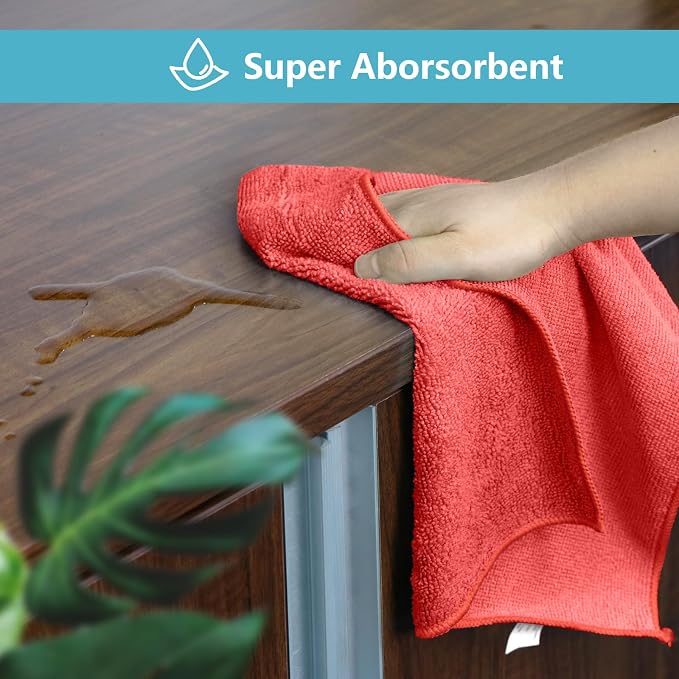 HOMEXCEL Microfiber Cleaning Cloth, Premium Microfiber Towels - Image 3
