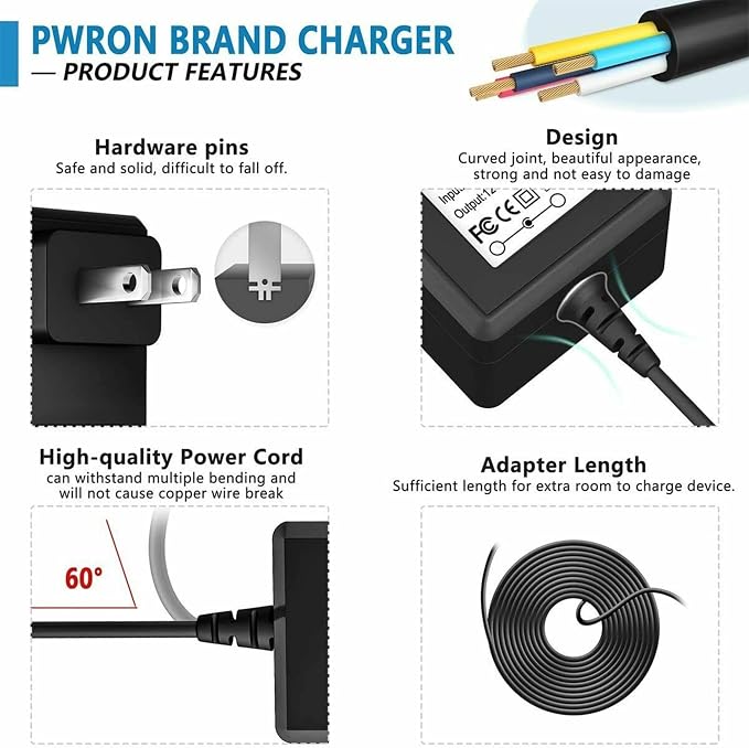 AC Adapter Charger for Welov P100 mini H13 True HEPA Air Purifier Power Supply - Image 3