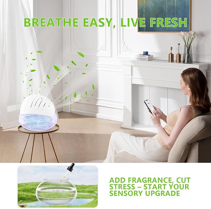 Water Filter Air Washer for Home and Office, Air Cleaner Water Air Purifier - Image 8