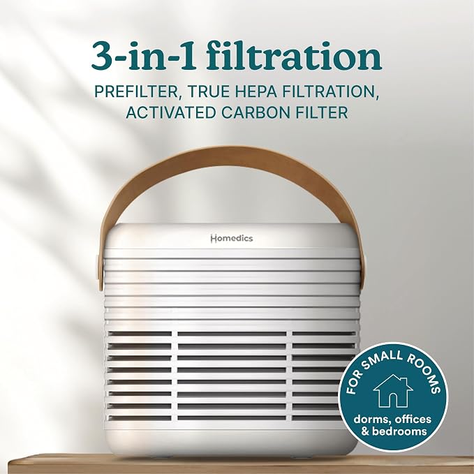 Homedics Air Purifier True HEPA Filter - Image 2