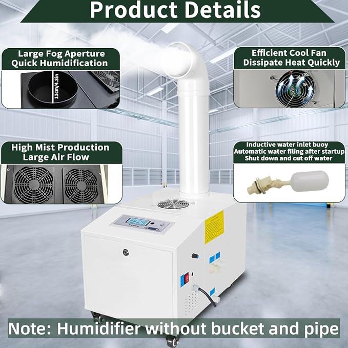 Automatic Ultrasonic Industrial Agricultural Humidifer 7000ml/h Highest Cool - Image 2