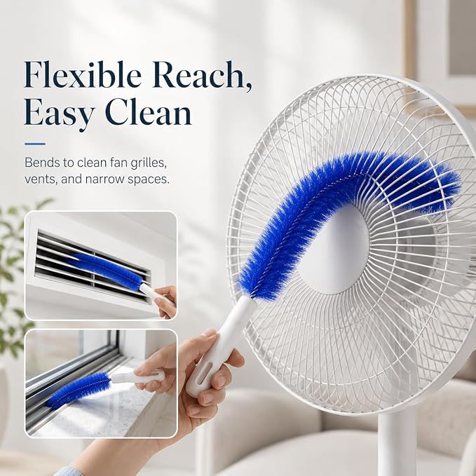 90° Flexible Ceiling & Fan Dust Magnet, Bendable Microfiber Head, Fan Cleaning - Image 7