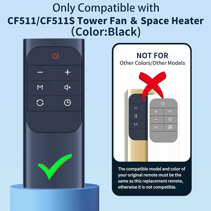 Replacement Remote Control for Dreo General Serial Tower Fan & Space Heater - Image 2