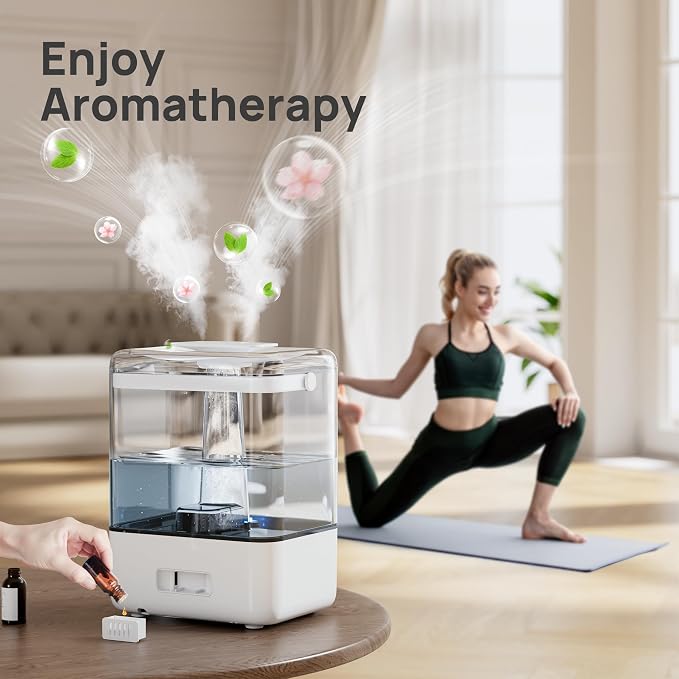 CHIVALZ 6L Humidifiers for Bedroom Large Room Home, Cool Mist Top Fill - Image 5