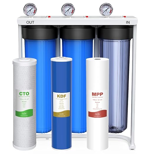SimPure Whole House Water Filter System, 3 Stages Clear Home Water by SimPure_Water