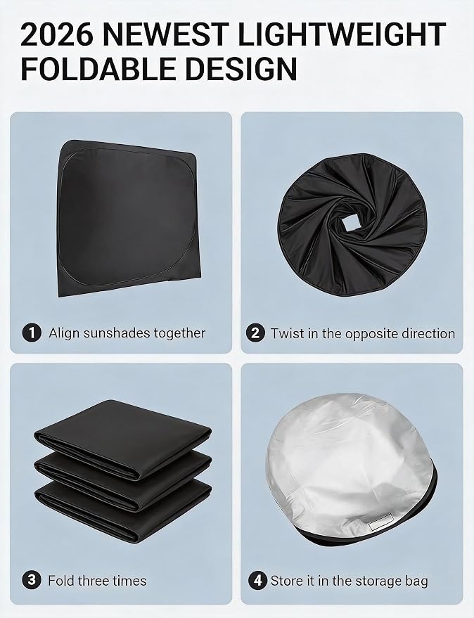 Proadsy 2026 Upgrade Windshield Sun Shade - Image 8