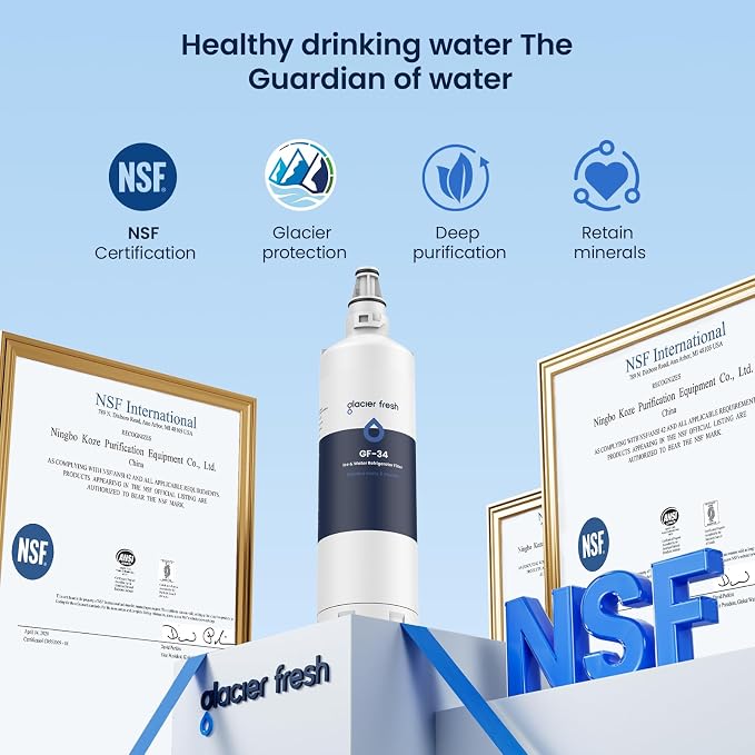 GLACIER FRESH Replacement for 7012333 Ice Maker Water Filter, Compatible - Image 7
