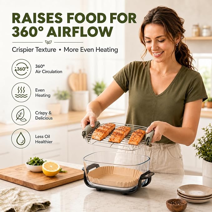 Crisper Rack for Ninja Crispi Air Fryer Accessories FN101ST and Crispi Pro - Image 7