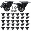 2 Inch Caster Wheels Set of 32 Heavy Duty Casters, by Htudcoue