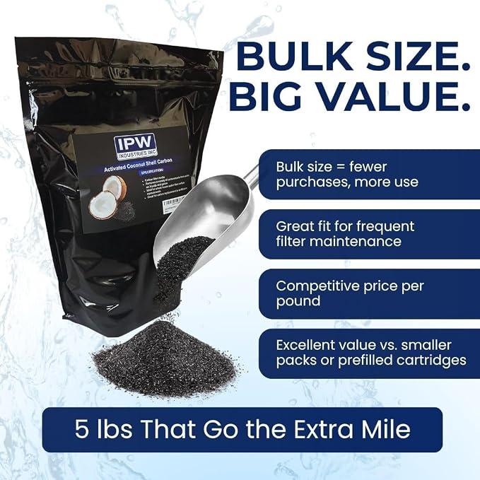 Catalytic Carbon 5 Lbs Bulk Water Filter/Air Filter Refill Granular Catalytic - Image 5