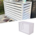 Split Air Conditioner Fence Privacy Screen 4 Panel, Aluminum Air Conditioner by Unknown