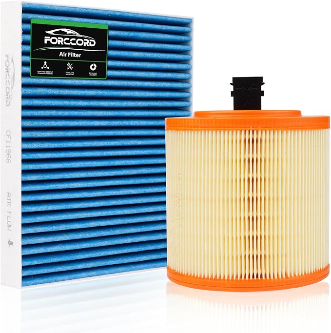 Cabin & Engine Air Filter Fit for Chevrolet Cruze 1.4L 2016-2019, Cadillac ATS by Forccord